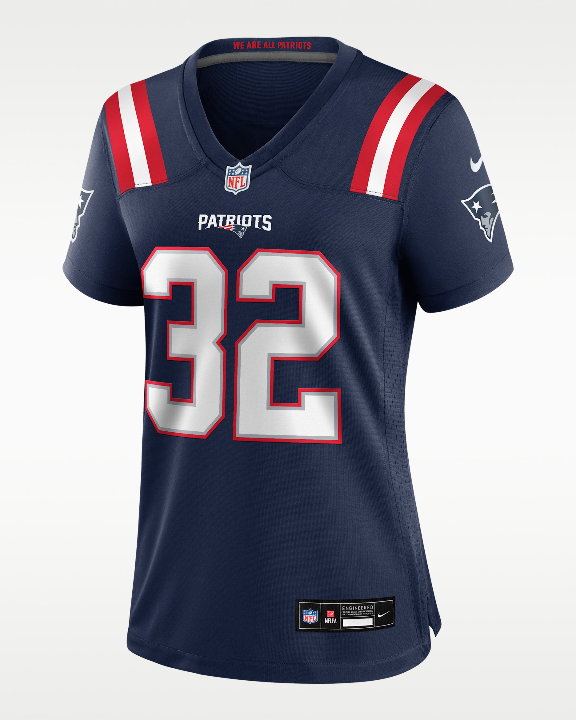 TreVeyon Henderson New England Patriots Women's Nike NFL Game